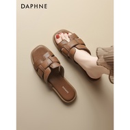 Daphne Slippers Women Summer Outdoor Wear 2026 New Style Anti-slip Soft Flat Bottom Home Indoor Trav