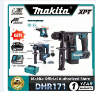 Makita XPT DHR171 18V Lithium-Ion Cordless Rotary Hammer Drill - Small and Lightweight - 273 J - 2.1