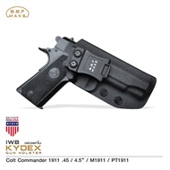 BBF Make Kydex Holsterซองพกใน KYDEX Colt Commander 1911 .45  4.5”  M1911  PT1911 ขวา
