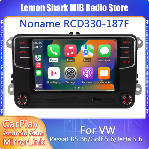 NONAME RCD330 Plus Carplay Car Radio Android Auto MIB Navigator Player 6RF035187F for VW Tiguan Golf