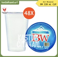 BW Rose Brand 220 ml Air Mineral - 1 Karton x 48 Cup