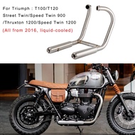 Motorcycle exhaust Fit for Triumph T100 T120 Street Twin speed Twin 900 Thruxton 1200 Speed Twin 120