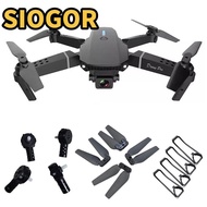 SIOGOR 4pcs Propeller Blade, Universal Plastic Motor,  RC Drone RC Quadcopter Parts Easy Install Pro