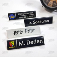 NAME TAG NAMETAG NAMA DADA AKRILIK CUTOM DESAIN PENITI MAGNET PAKU