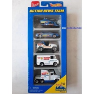 Hot Wheels 5 Pack Action News Team Kenworth Trailbuster Hot Wheels 5 pack Action News Team BIG Rig R