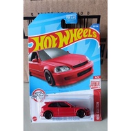 Hot Wheels 99 Honda Civic Type R ( EK 9 ) - RED EDITION