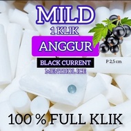 50g Busa filter klik Anggur blackcurrent menthol ice isi 1 ukuran mild