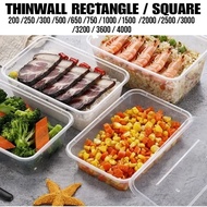 DAPURMAMI 10 pieces ThinWall 200 ML 250 ML 300 ML 500 ML 650 ML 750 ML 1000 ThinwallML Sq 1500 sq 20