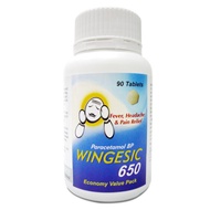 Wingesic tablet 650mg (Paracetamol 650mg) 90's