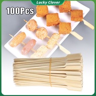 100Pcs Bamboo Teppo Skewer BBQ Sticks Disposable Burger Skewers Kebab Stick Skewer