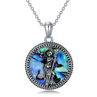 Protection Necklace 925 Sterling Silver Anubis Ankh Medusa Bastet Satanic Tetragrammaton Pendant Nec