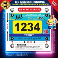 Bib Number Running / Chest Number / Competition Participants Number / Bicycle Number / Marathon Numb