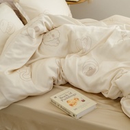 Xiangzai Home Furnishing 60 Pcs Tencel Thin Quilt Cover/Cotton Duvet Cover [Freddie Tea] Quilt Cover