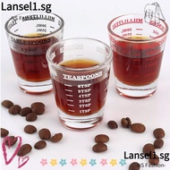 NS Espresso Shot Glass, Universal 60ml Shot Glass Measuring Cup, Heat Resistant Espresso Essentials Coffee Measuring Glass