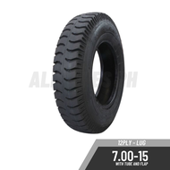 Truck Tires 700-15 (12ply) LUG - China Brand with Tube & Flap 700x15 TT B2