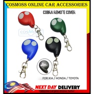 ORIGINAL COBRA Car Alarm Remote Control Key Cover Case - Nissan Kia Honda Toyota Casing BLACK GREEN BLUE RED (cobra logo