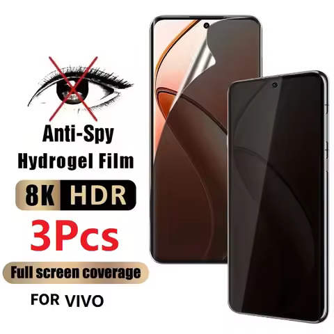 3Pcs Screen Protector For VIVO X90 X80 X70 X60 X50 Pro Plus Anti Spy For S12 S10 S9 S7 S16 S17 Pro X