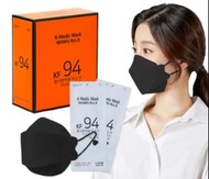 限時🈹🈹🈹🈹🈹🈹韓國製 ------男女適用：K-medic 立體 KF94 獨立包裝 黑色 口罩