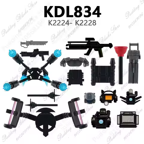 KDL834 Compatible With Military Parts DIY Bricks Gifts For Kids K2224 K2225 K2226 K2227 K2228 Buildi