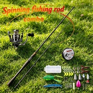 Pro FRP Lure Rod Set 1.8/2.1M (≈5.9/6.9FT) | Full Kit w/ Reel, Line, Lures & Box | Manila