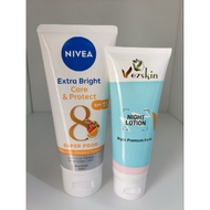 Hb Vezskin Dan Nivea Extra Whitening Super Kemasan Baru Vskin