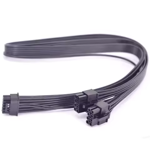 For Seasonic PCIE 5.0 600W 12VHPWR 16pin To Dual 8Pin ATX3.0 PSU Power Supply Cable For RTX40 Series