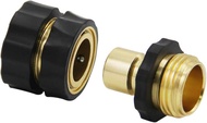 1Pc Garden Hose Quick Connector ,3/4 Inch Male and Female Garden Hose Fitting Quick Connector