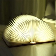 lampu tidur budak lampu tidur Buku Lipat Kreatif Cahaya Malam Boleh Dicas Semula Cahaya Malam Borong Hari Jadi Hadiah Mini Luminous Buku Meja Lampu Sisi Katil Lampu Sisi Katil