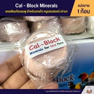 Cal-Block Minerals แคลเซียมก้อนชมพู สำหรับนกแก้ว หนูแฮมสเตอร์ เต่าบก และสัตว์เลี้ยงอื่นๆ (ก้อนละ 50G