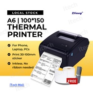 ZJ9210 AirWaybill Thermal Printer A6 Bluetooth Waybill AWB Mesin Shipping Courier Postage Parcel 4x6