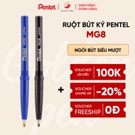 Pentel MG8 0.8mm pen refill replaces RS3/RS3S signature pen - dark blue ink, writes smoothly