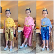 ชุดไทย สไบ โจงกระเบน ชุดไทยเด็กหญิง เด็ก 2-8 ปี