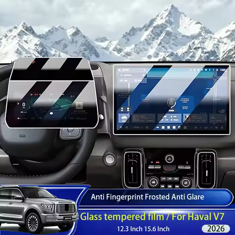 For Haval V7 2026 Matte Reinforced Glass Protective Film Accessories, Suitable For LCD GPS Navigatio