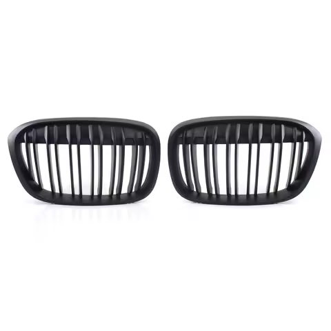 Fit for BMW F48 F49 X1 X-Series 2016-2017 MATTE BLACK Double Line Front Grille