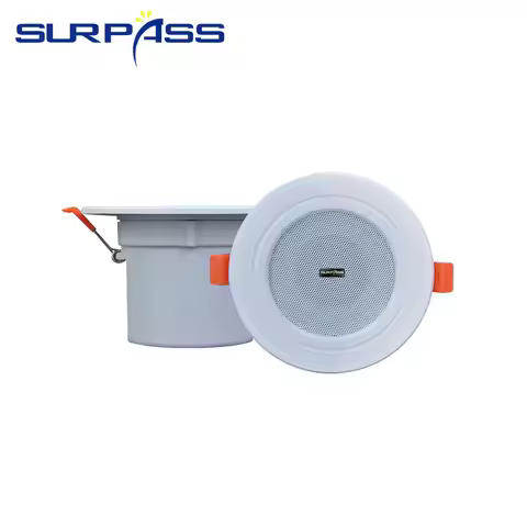 8Ohm 10W Bathroom Ceiling Speaker Background Music System Moisture-proof Aluminum Can Fashion In-cei
