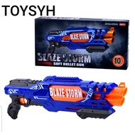 SYH  Blaze Storm Manual Plastic Ball Gun Shooter Bullet Funny Safe Gun With 10  Soft Bullet