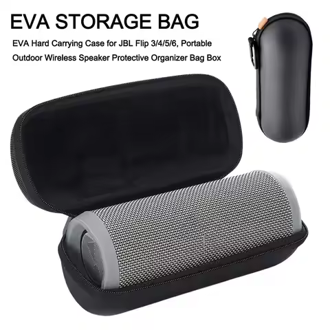 Hard Shell Speaker Carrying Case Shockproof Durable Storage Bag Water Resistant Organizer Case for J