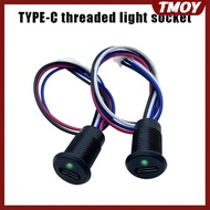 TMOY TYPE-C 4P High Current Charging Soet With Wire Light USB TYPE-C Female Type C Waterproof Female