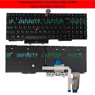 Replacement For Lenovo Thinkpad E15 R15 s2 Gen 2 Gen 3 Gen 4 F10 Call Phone Laptop Backlight Keyboar