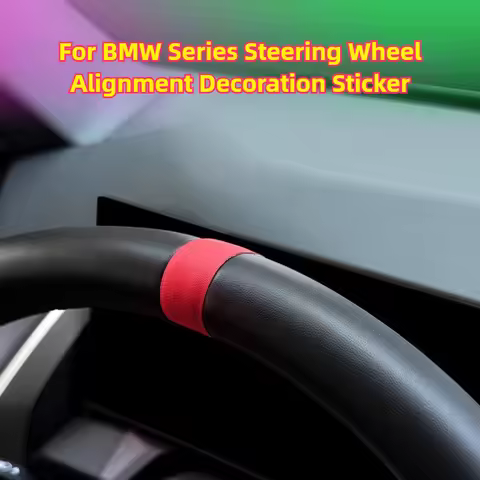 For BMW 3 5 Series G20 G60 X3 X5 G45 G05 Car Steering Wheel Alignment Sticker Center Line Interior S