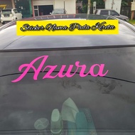 Sticker Nama Kereta/Sticker Kereta/ Custom Sticker Nama