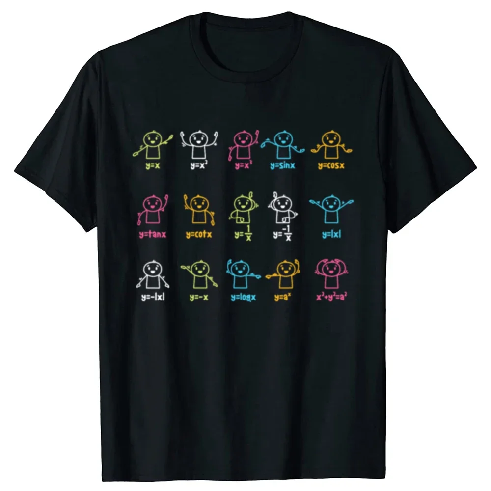Algebra Dance Funny Graph Figures Math Equation Teacher T-shirts Women Fashion Casual Tshirt T Shirt