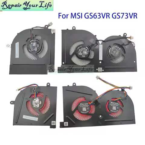 Laptop CPU GPU Cooling Fan For MSI GS63 GS73 VR MS-17B2 17B1 MS-16K2 16K3 BS5005HS-U2F1 U3I U3J Cool