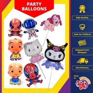 Balloon Belon Cartoon Kuromi Kitty Labubu Upin Ipin Party Balloon for Party Foil Balloon Belon Kartu