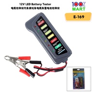 [100% Mart] 12V LED Battery Tester Battery Tester Car Motorcycle Battery Car Battery Tester E-169