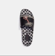 Coach Chalk/Black Men's Disney Mickey Mouse X Keith Haring Slide Sandals