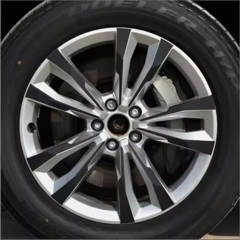 3D 4D Carbon/ Matte/ Glossy Black Wheel Stickers For VW AUDI Q7 4L 2017-2019 19" Wheel Decal Vinyl P