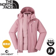 [The North Face Women's DV Waterproof Two-Piece Down Jacket AP < Sakura Purple >] 89Y7/Climbing/Wind