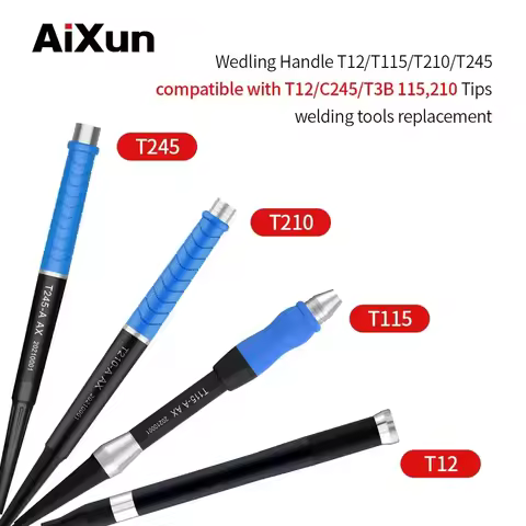JCID AiXun Solder Handle T12 T245 936 T210 T115 Station Handle For T3A T3B T420D Soldering Station W