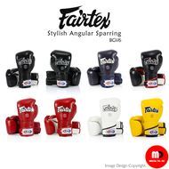 Fairtex Muay Thai Boxing Gloves - BGV6 Stylish Angular Sparring Gloves - Locked Thumb